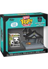 Funko Bitty Pop Towns L'Étrange Noël de monsieur Jack Figurine Jack Skellington et Maison de Jack