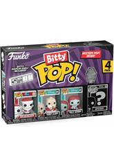 Funko Pop Bitty L'Étrange Noël de Monsieur Jack Pack 4 mini-figurines avec le Père Noël Jack Skellington