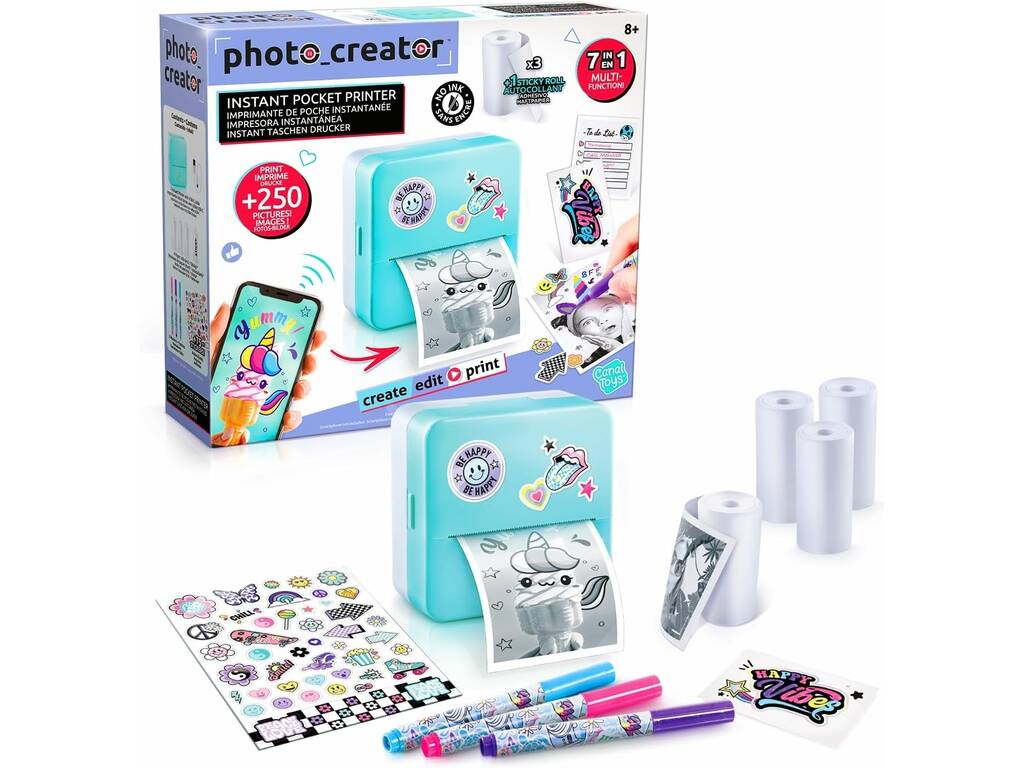 Photo Creator Imprimante instantanée portable 7 en 1