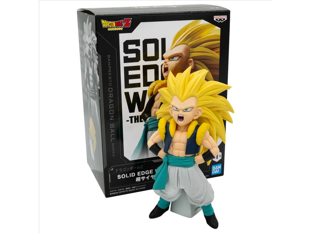 Dragon Ball Z Solid Edge Works Figura Super Saiyan 3 Gotenks de 15 cm