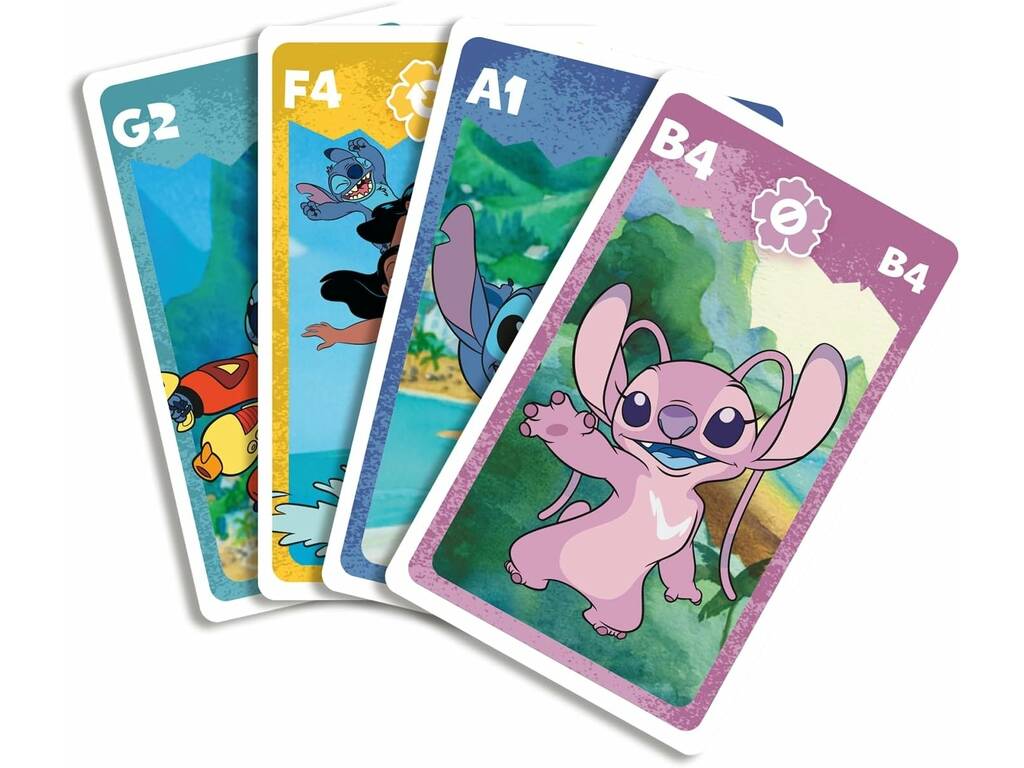 Disney Stitch Baralho Infantil Shuffle 4 em 1