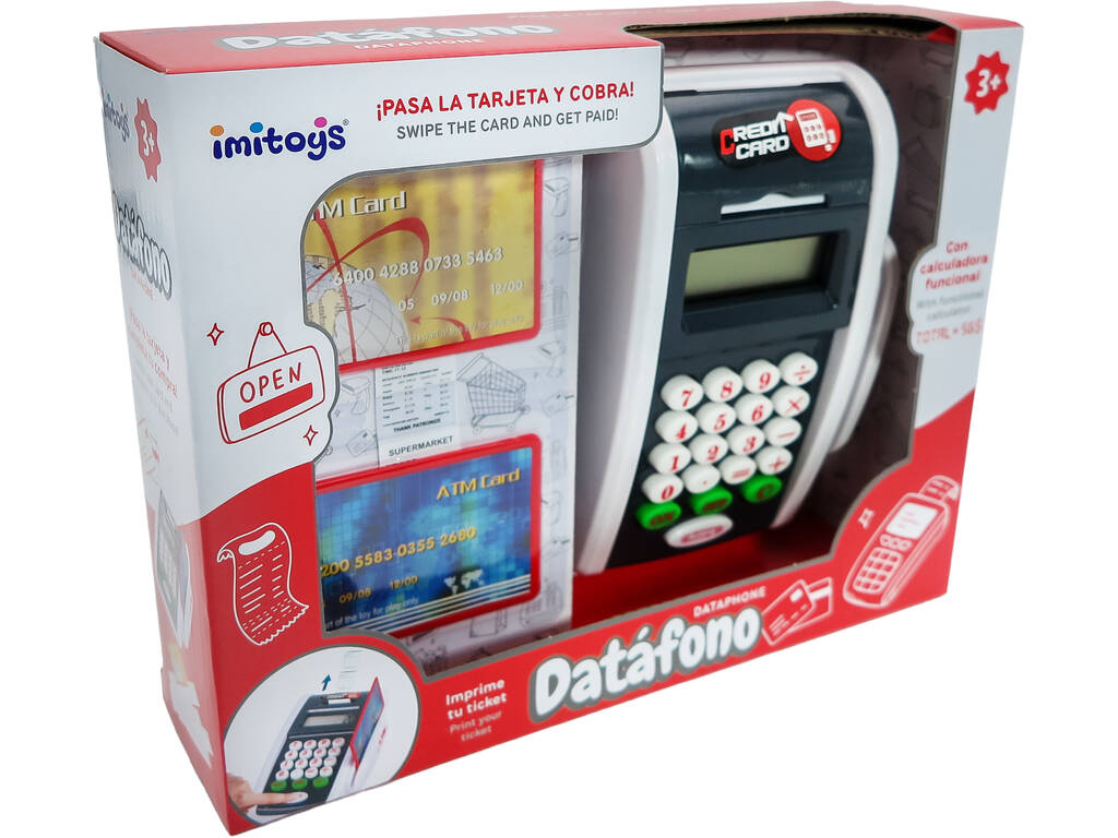 Kartenterminal mit Taschenrechner und Karten