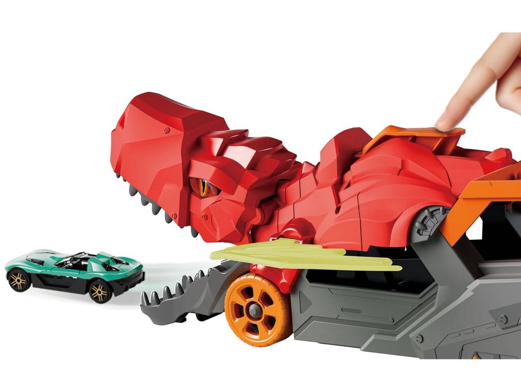 Dragón Lanzadera Vehículo Rojo con 2 Coches