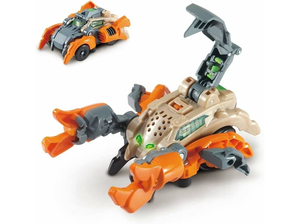 Switch & Go Dinos 1 Click e Fire 2 in 1 da 15 cm con luci e frasi