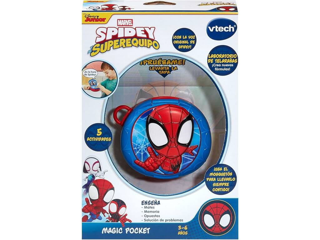 Marvel Spidey Dispositif de poche magique avec jeux et activités