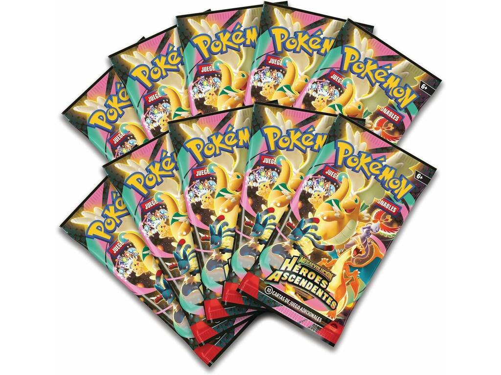 Pokémon TCG Megaevolución Héroes Ascendentes Colección con Póster Prémium