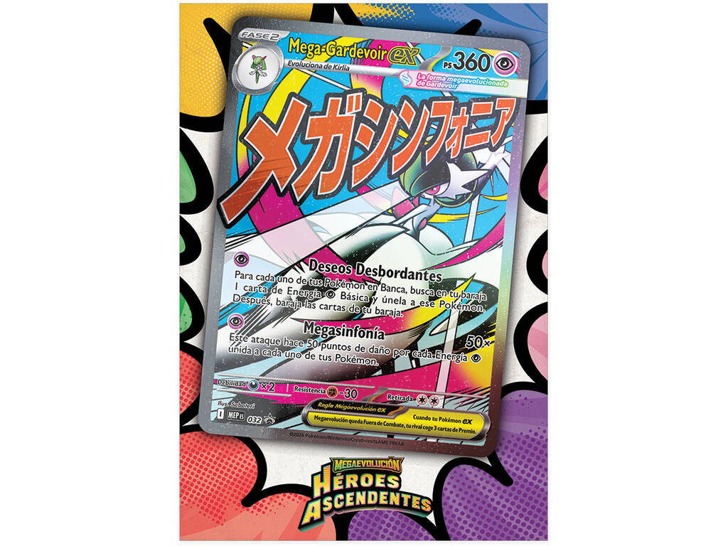 Pokémon TCG Megaevolución Héroes Ascendentes Colección con Póster Prémium