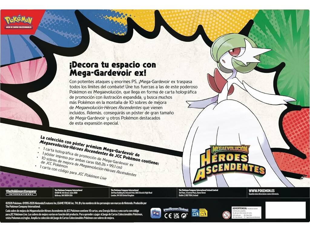 Pokémon TCG Megaevolución Héroes Ascendentes Colección con Póster Prémium