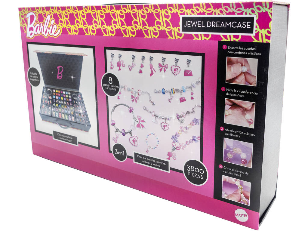 Barbie DIY Estuche de Joyería Jewel Dreamcase 3 en 1