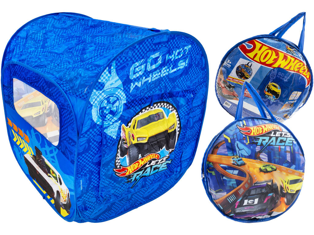 Hot Wheels Casetta in tessuto pieghevole per bambini con finestra 92x73x70 cm