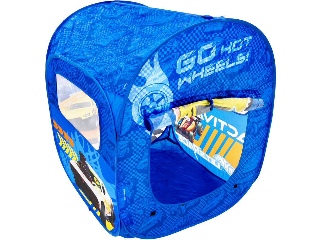 Hot Wheels Casetta in tessuto pieghevole per bambini con finestra 92x73x70 cm