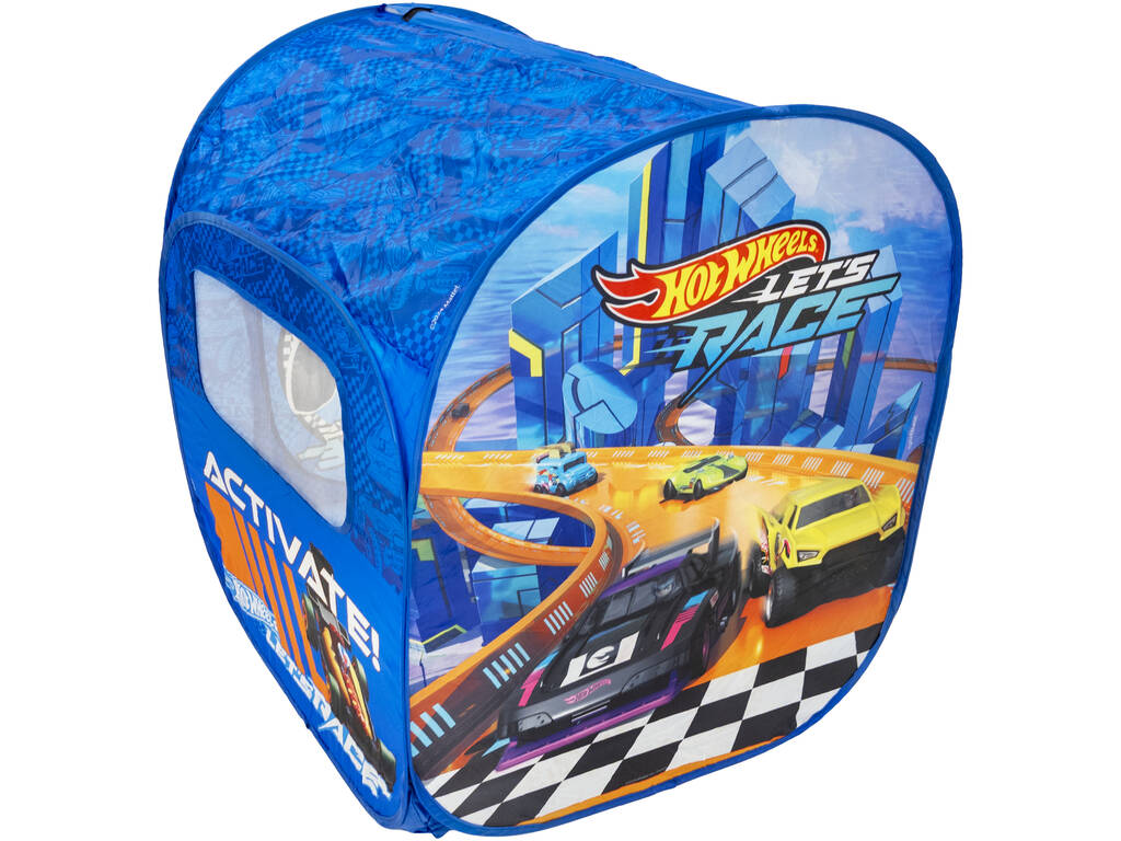 Hot Wheels Casetta in tessuto pieghevole per bambini con finestra 92x73x70 cm