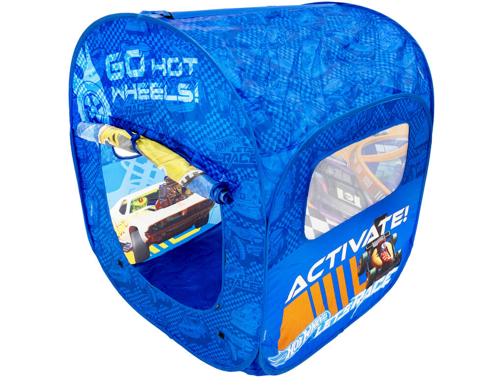 Hot Wheels Casetta in tessuto pieghevole per bambini con finestra 92x73x70 cm