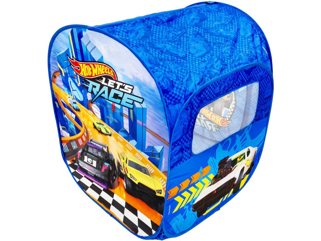Hot Wheels Casetta in tessuto pieghevole per bambini con finestra 92x73x70 cm