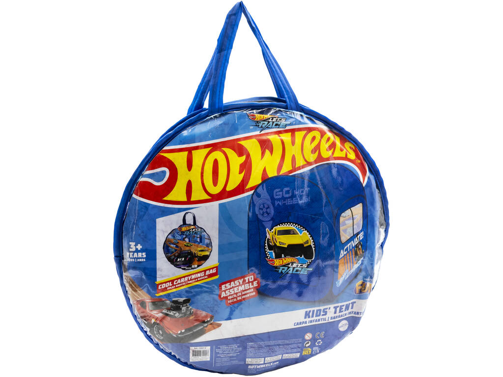 Hot Wheels Casetta in tessuto pieghevole per bambini con finestra 92x73x70 cm