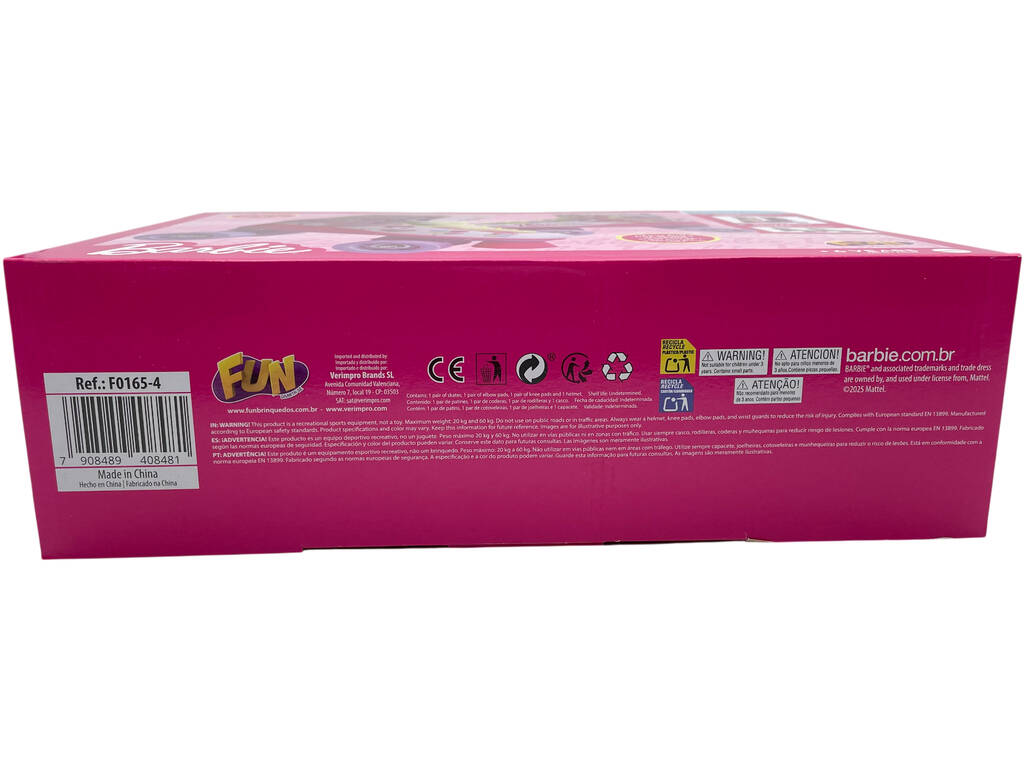 Barbie Patines de 4 Ruedas Shine Together Talla 34-35