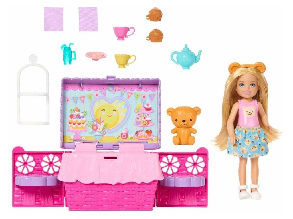 Barbie Club Chelsea Family & Friends Pack Fiesta de Pícnic con Té