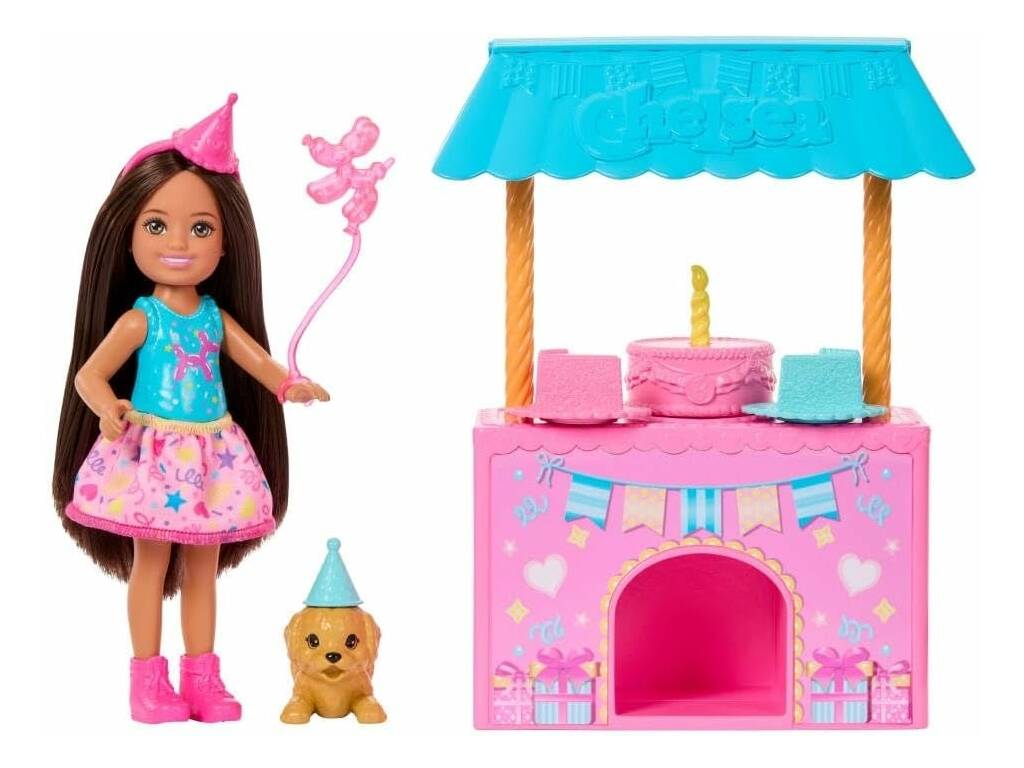 Barbie Club Chelsea Family & Friends Pack Surpresa de Aniversário
