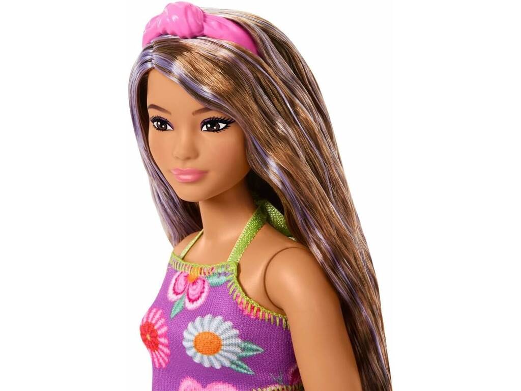 Barbie Fashionistas Muñeca con Conjunto de Flores