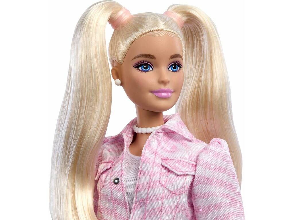 Barbie Deluxe Style Muñeca con Chaqueta Vaquera Rosa