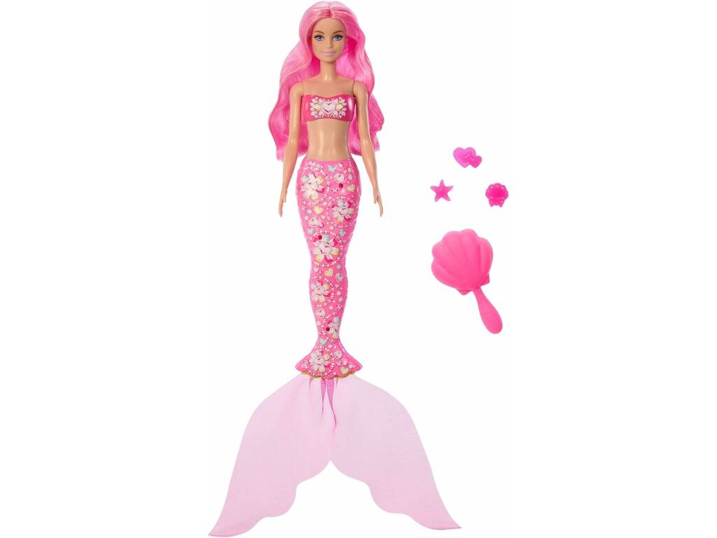 Barbie Color Reveal Muñeca Sirena Sorpresa con Accesorios