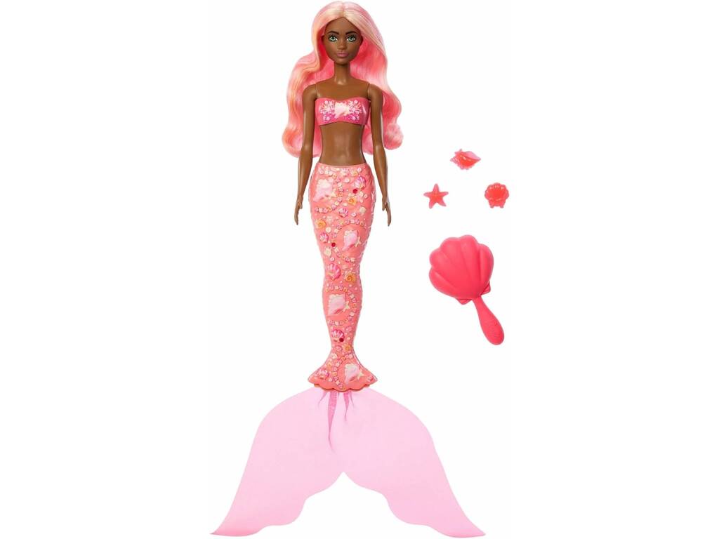 Barbie Color Reveal Muñeca Sirena Sorpresa con Accesorios