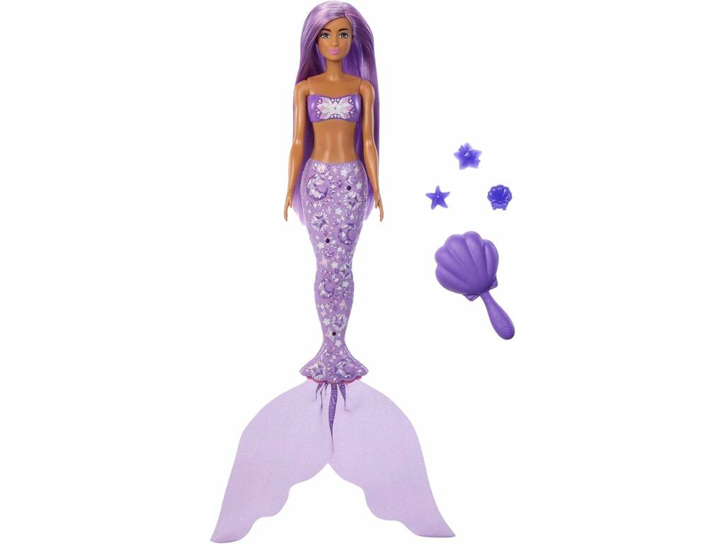 Barbie Color Reveal Muñeca Sirena Sorpresa con Accesorios