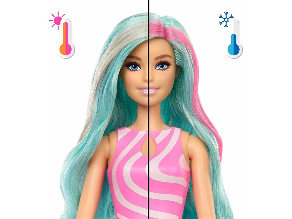 Barbie Pop Reveal Granita di Mare Bambola con Bicchiere Turchese e Accessori