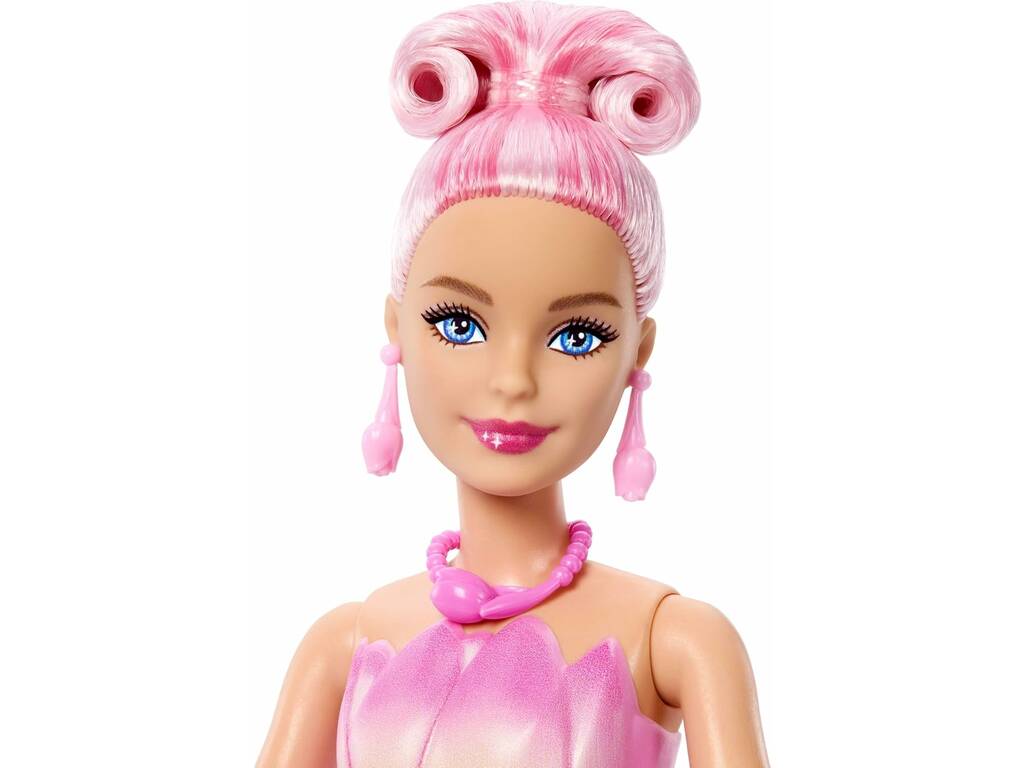 Barbie Petal Pop Muñeca Rosa con Mascota y Accesorios