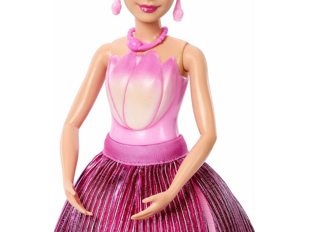 Barbie Petal Pop Muñeca Rosa con Mascota y Accesorios