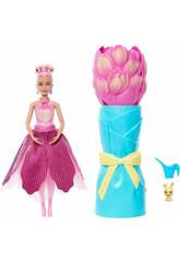 Barbie Petal Pop Boneca Rosa com Mascote e Acessórios