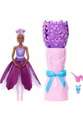 Barbie Petal Pop Bambola Lila con cucciolo e accessori