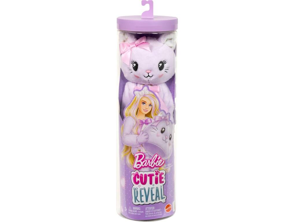 Barbie Cutie Reveal Lazos Dulces Gatito Lila