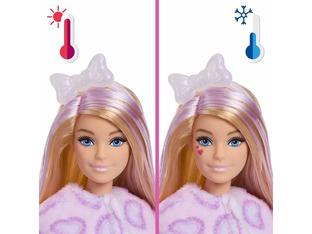 Barbie Cutie Reveal Lazos Dulces Gatito Lila