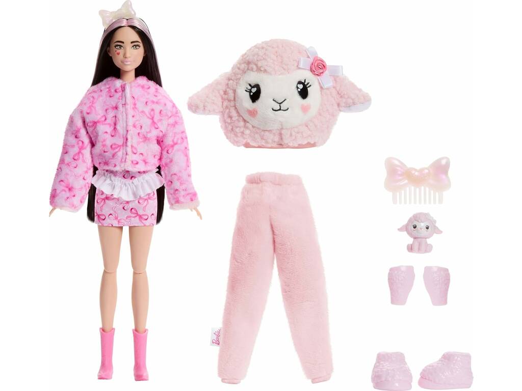 Barbie Cutie Reveal Lazos Dulces Ovejita Rosa