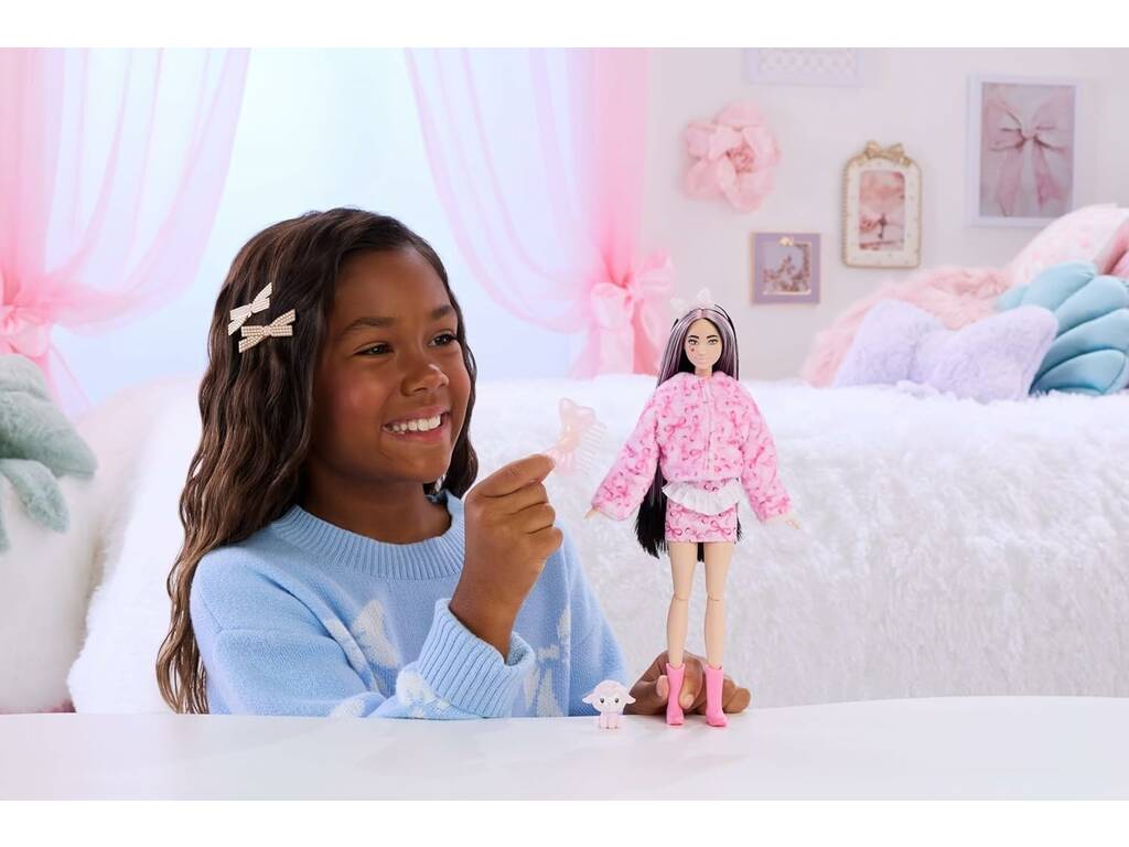 Barbie Cutie Reveal Lazos Dulces Ovejita Rosa