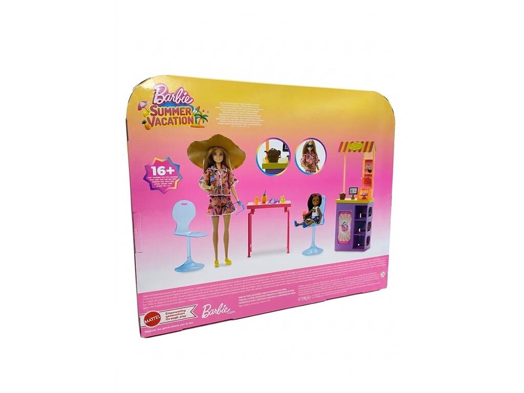 Barbie Summer Vacation Pack Muñeca Barbie y Chelsea con Heladería