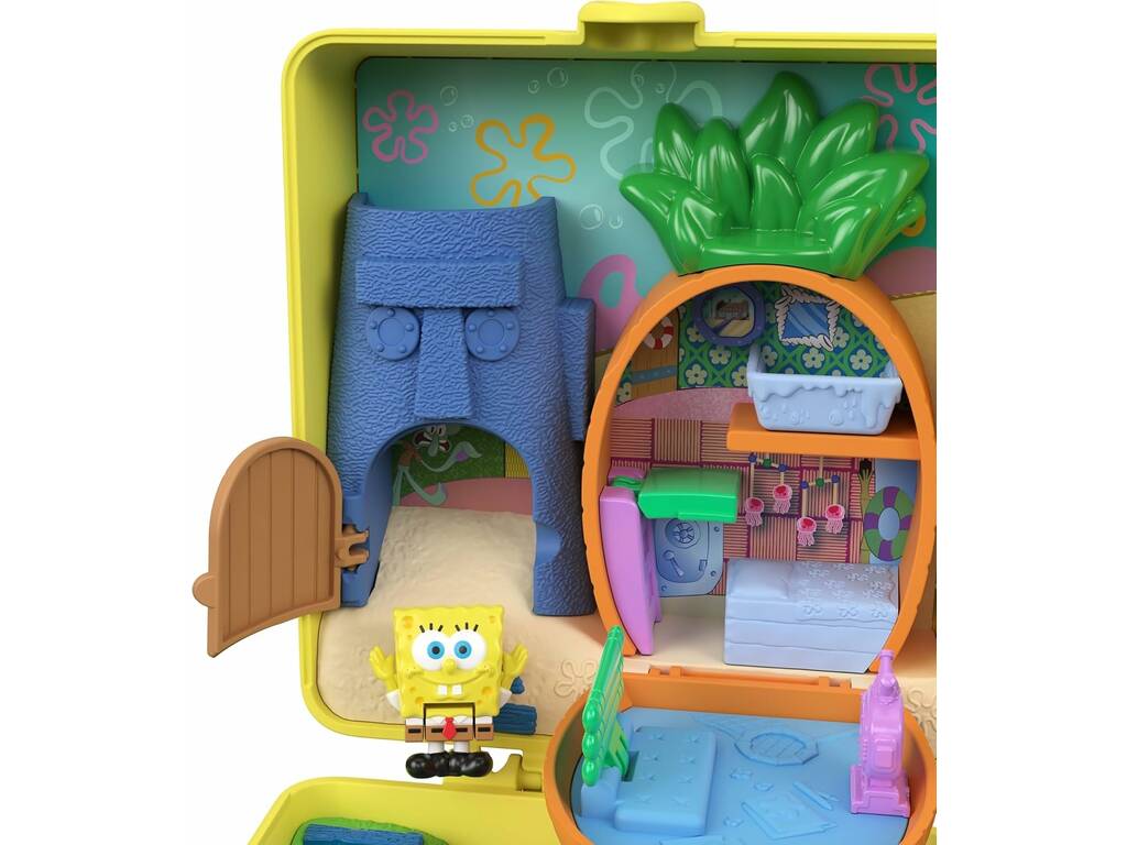 Polly Pocket Coffret Bob l'éponge avec figurines et accessoires