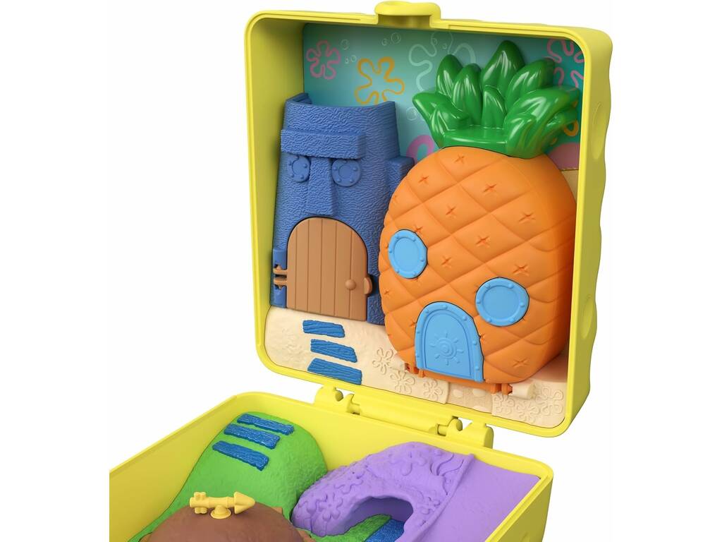 Polly Pocket Coffret Bob l'éponge avec figurines et accessoires