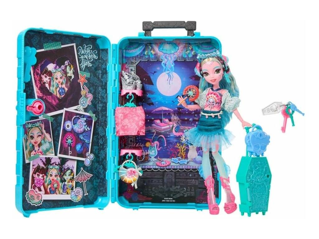 Monster High Skulltimate Secrets Destination Gore-Geous Oasis Muñeca Lagoona Blue