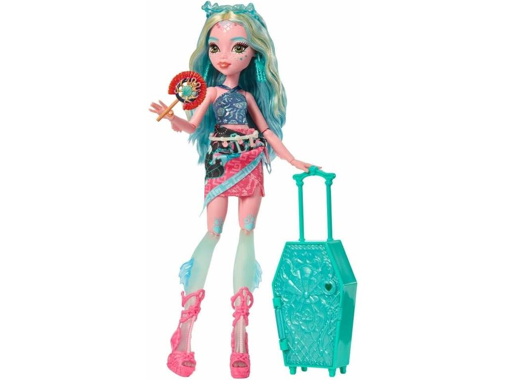 Monster High Skulltimate Secrets Destination Gore-Geous Oasis Muñeca Lagoona Blue