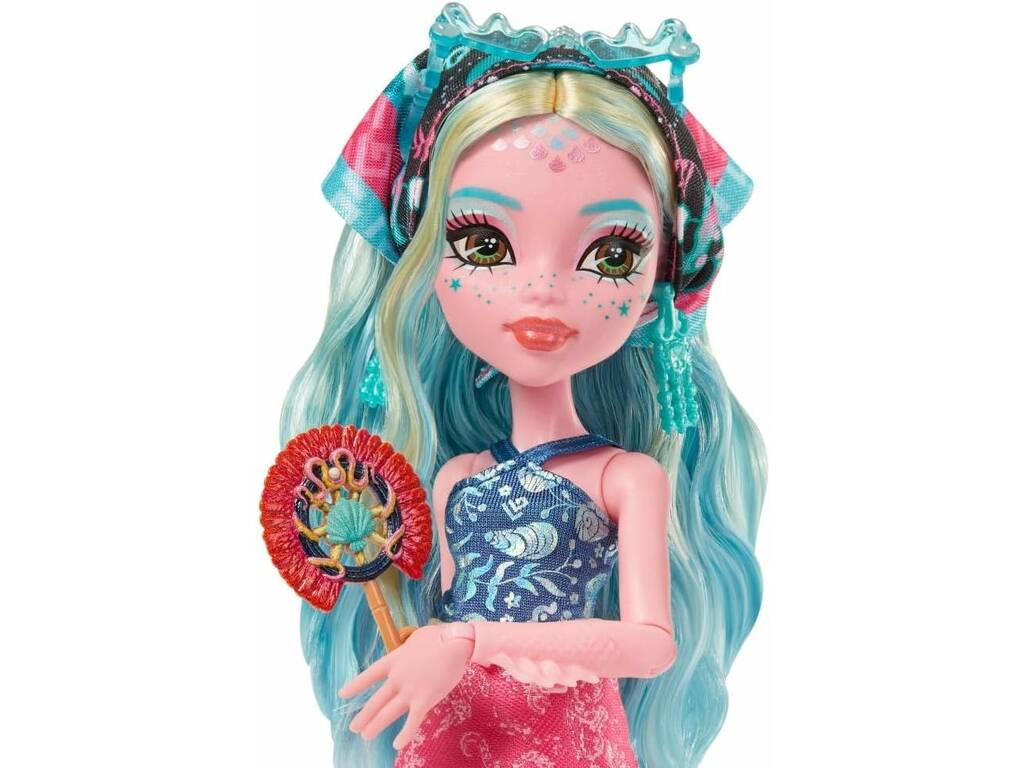 Monster High Skulltimate Secrets Destination Gore-Geous Oasis Muñeca Lagoona Blue