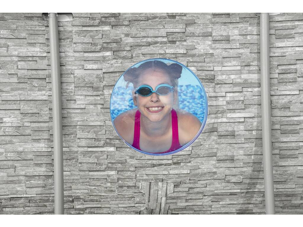 Piscina Desmontable Ovalada Steel Pro Max Splashview 427x250x100 cm. Bestway 56714