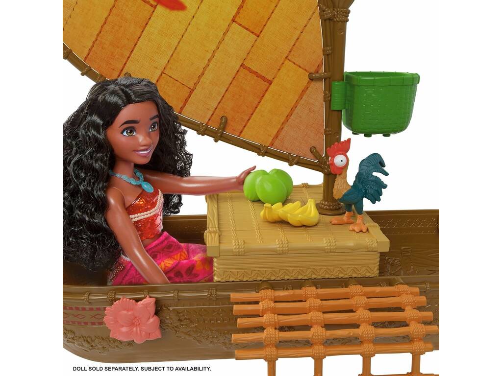 Disney Vaiana Canoa de Aventura Oceánica de Vaiana de 38 cm