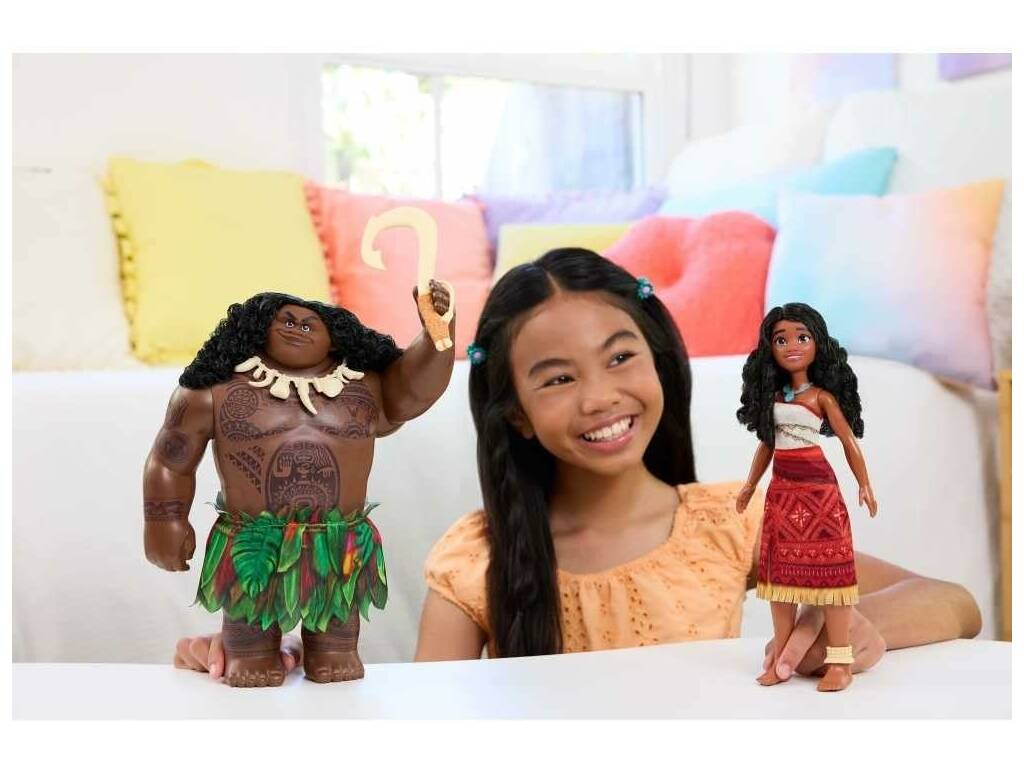 Disney Vaiana 2 Pack Conjunto de Viajeros con Muñeca Vaiana y Maui