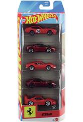 Lot de 5 voitures Ferrari Hot Wheels