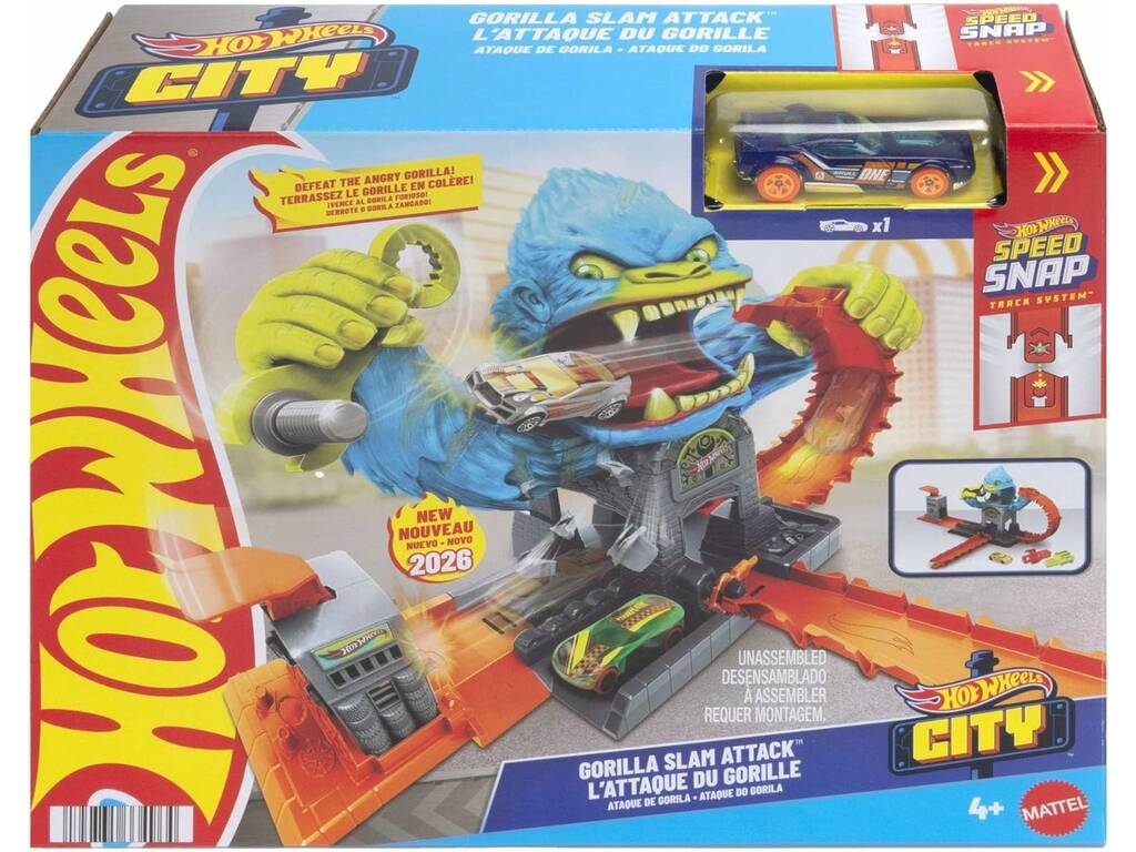 Hot Wheels City Ataque del Gorila Feroz
