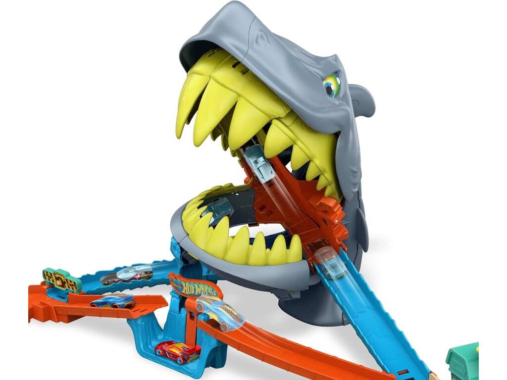 Hot Wheels City Playa del Tiburón Mordedor con Vehículo