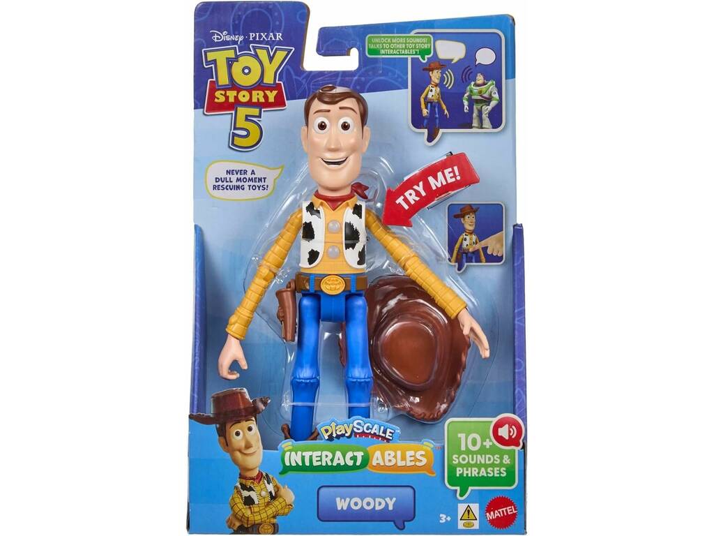 Toy Story 5 Figura Articulada Woody de 23 cm con Frases y Sonidos