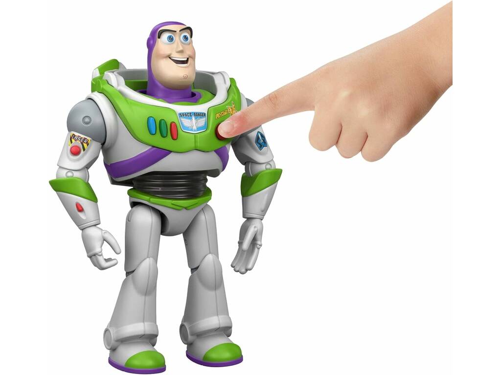 Toy Story 5 Figura Articulada Buzz Lightyear de 17 cm con Frases y Sonidos